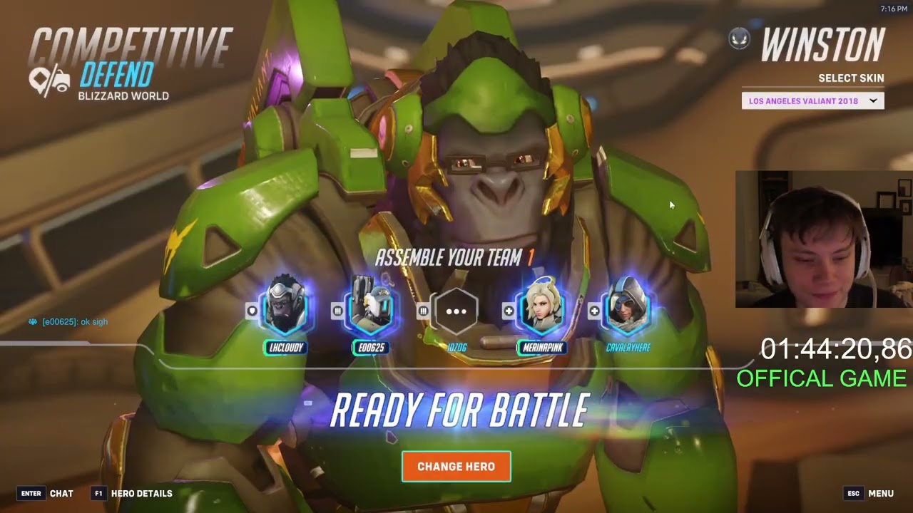 WINSTON PERKS - 41 ELIMS - LHCLOUDY GAMEPLAY - OVERWATCH 2 SEASON 15