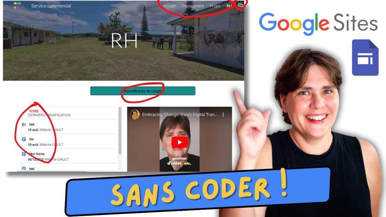 GUIDE COMPLET : faire un site web interne avec Google Sites