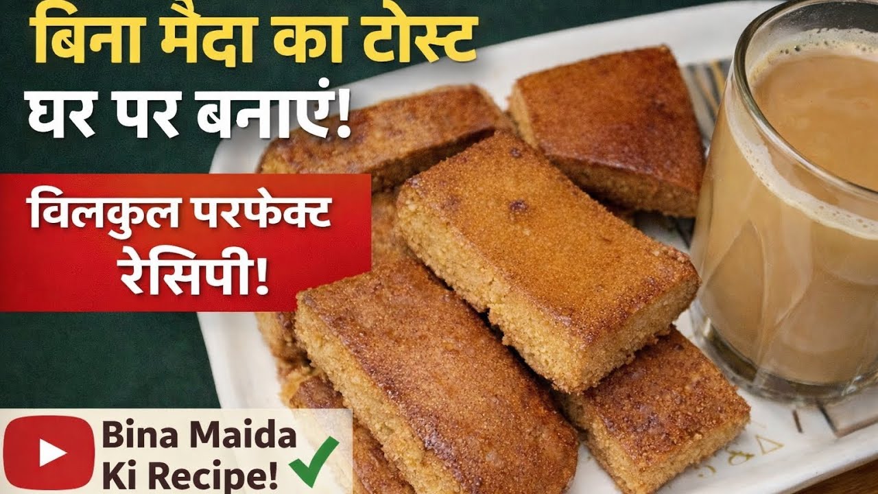 ना मैदा, ना ओवन! घर पर बनाएं Perfect Crispy Toast | Healthy Tea Time Snack Recipe