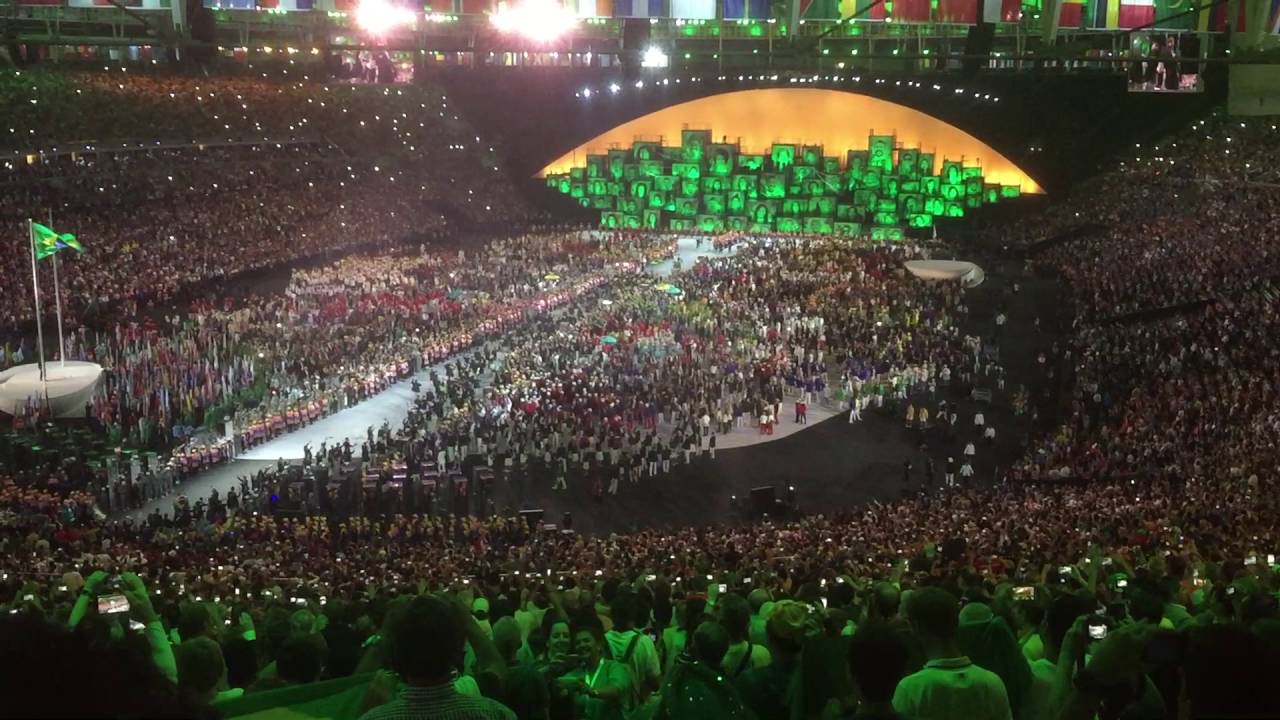 Rio 2016 Entrada da Delegação Brasileira no Maracanã