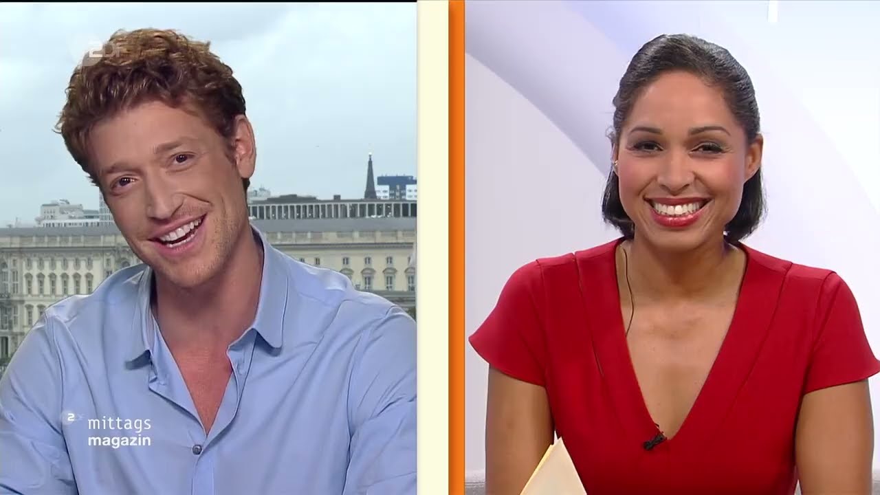 Daniel Donskoy im Interview mit Jana Pareigis im ZDF- Mittagsmagazin am 28.09.21 wegen Dt. Filmpreis
