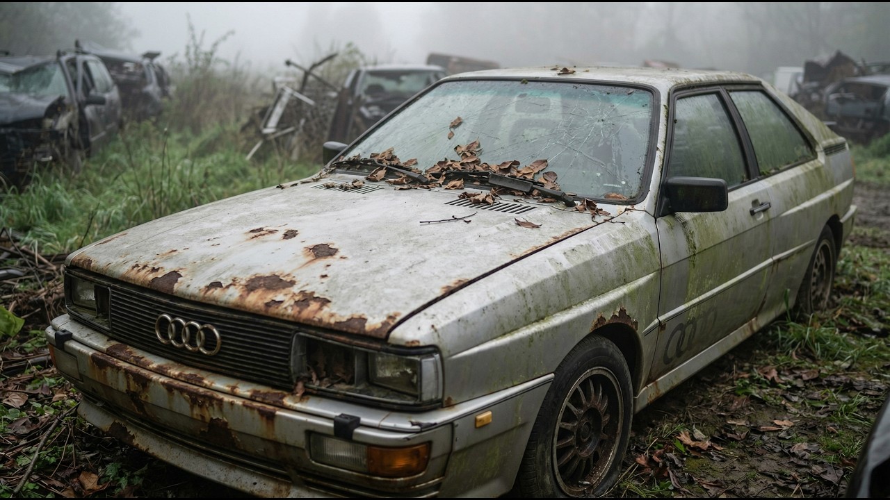 Abandoned 1985 Audi Quattro Full Rebuild 🛠️ Satisfying.