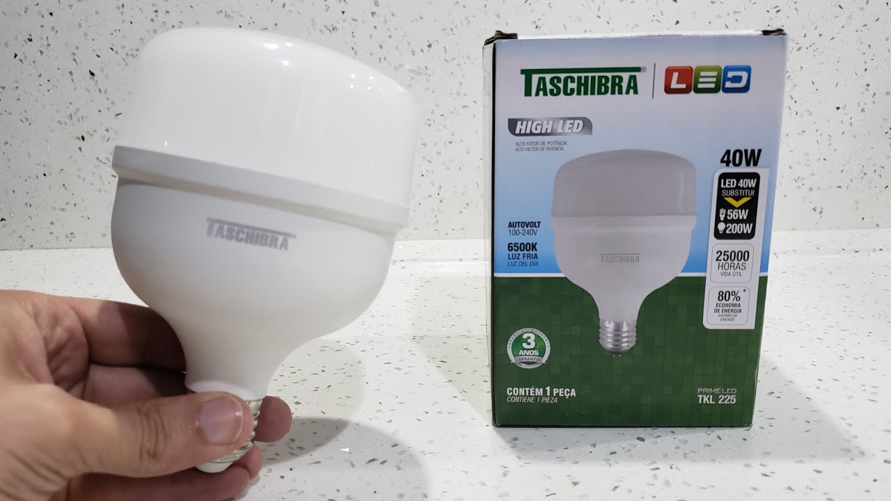 Lâmpada led taschibra 40w.