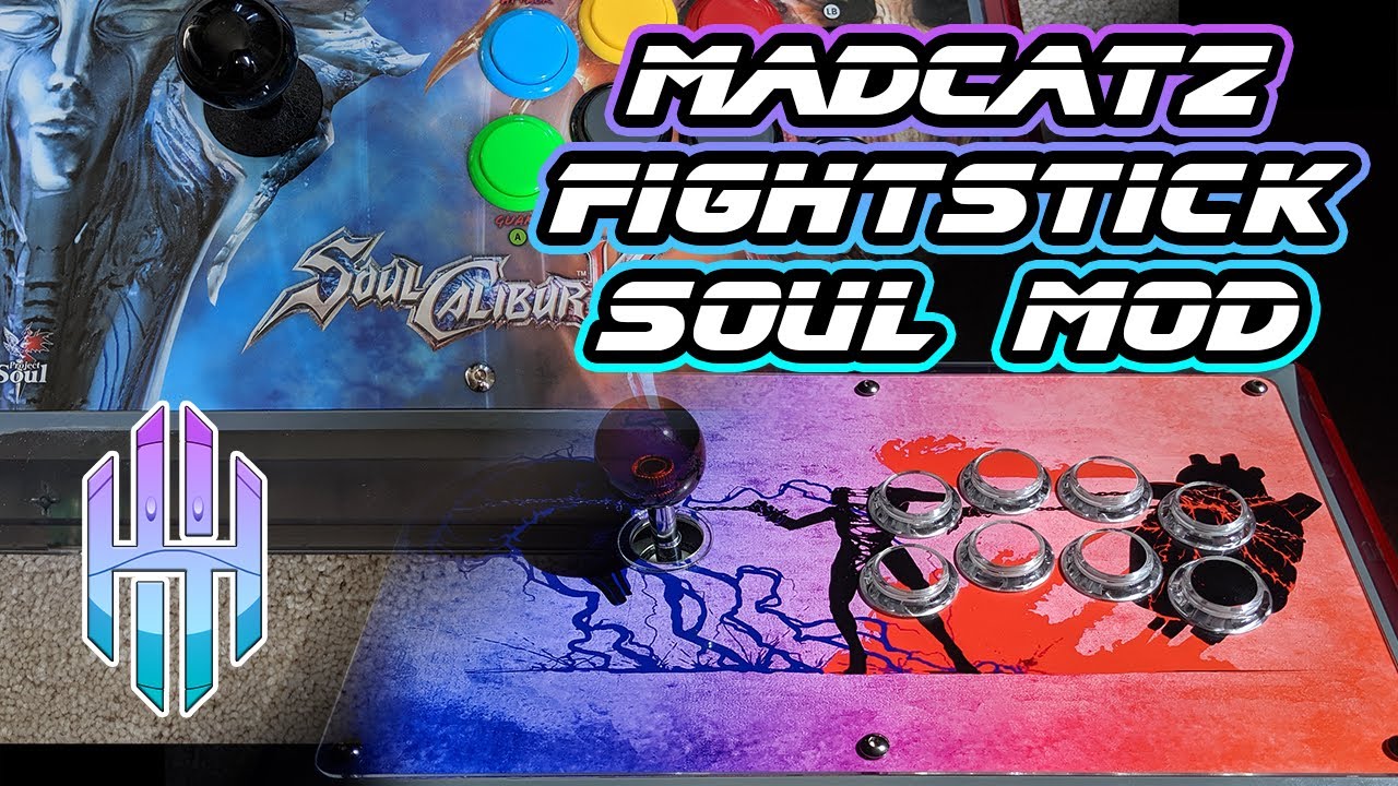 Mad Catz SoulCalibur V Arcade FightStick SOUL Edition Mod with ButterCade Replacement Panel