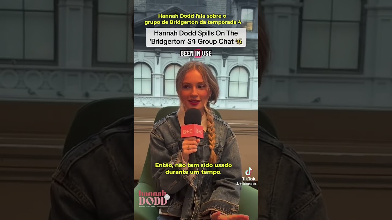 [LEGENDADO PT/BR] Hannah Dodd fala sobre o grupo de mensagens que o elenco tem para a 4ª temporada.