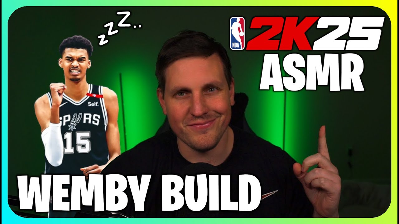 (ASMR Gaming) NBA 2K25 Wemby Build — расслабляющий игровой процесс!