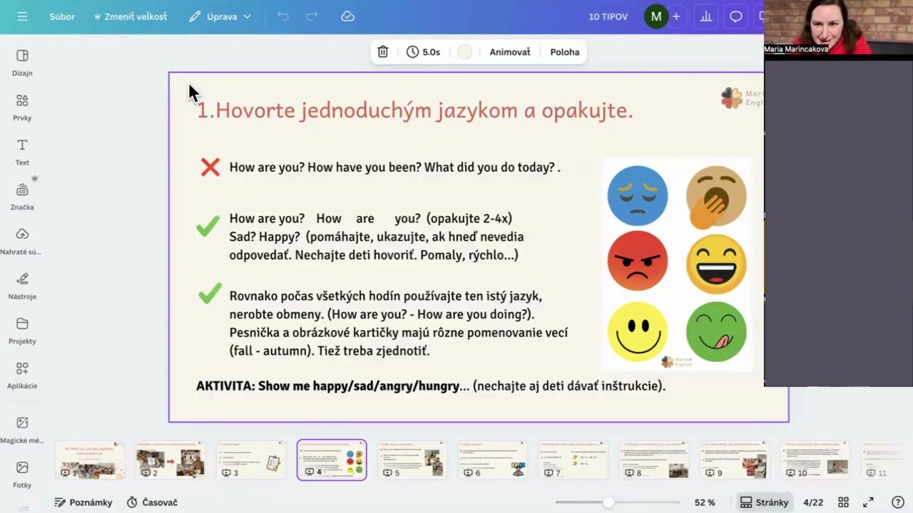 10 tipov ako učiť deti angličtinu hravo a efektívne - S Majkou M. LIVE - 11.1.2026