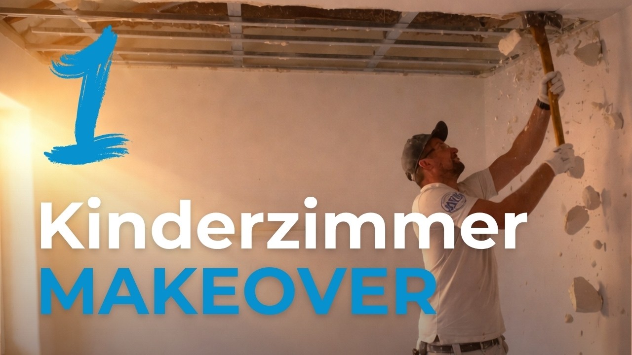 Zwischendecke rein - Gipskartondecke raus - Wir renovieren das Kinderzimmer