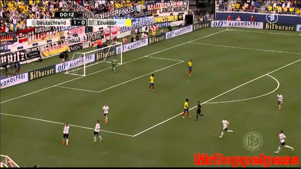 Deutschland gegen Ecuador am 29.05.2013: Podolski trifft nach 7 Sekunden