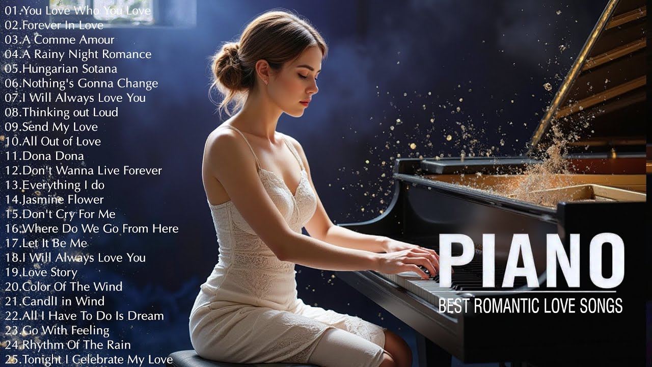 ROMANTIC PIANO MELODIES: Top 200 Legendary Piano Instrumental Love Songs Of All Time Collection