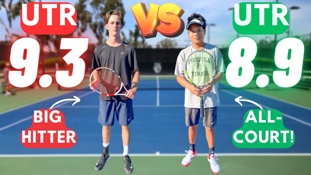 UTR 8.9 All-Court vs UTR 9.3 BIG HITTER!