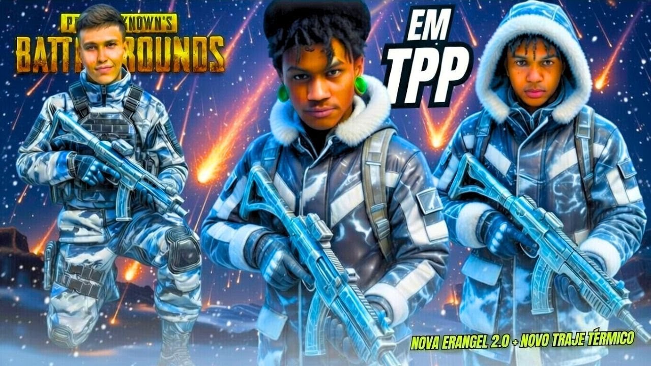 🔥 METEOROS CAINDO NA NEVE! Squad ÉPICA no PUBG - Nova Erangel 2.0 com Aczinn, CriativoFPS & Smolkin