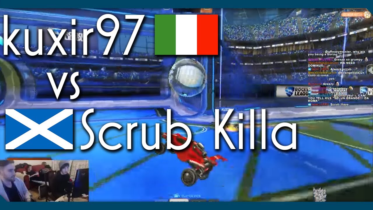 Kuxir97 (with facecam) vs Scrub Killa | Rocket League 1v1