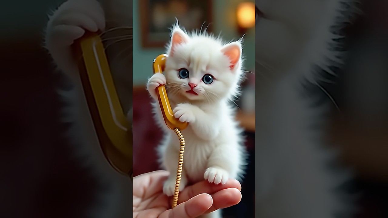 Kitten's Phone Skills Are Absolutely Precious 