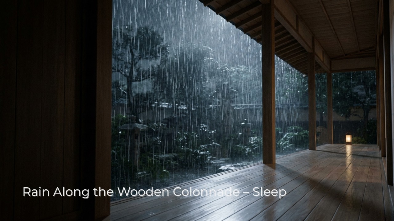 Rain Along the Wooden Colonnade – Sleep