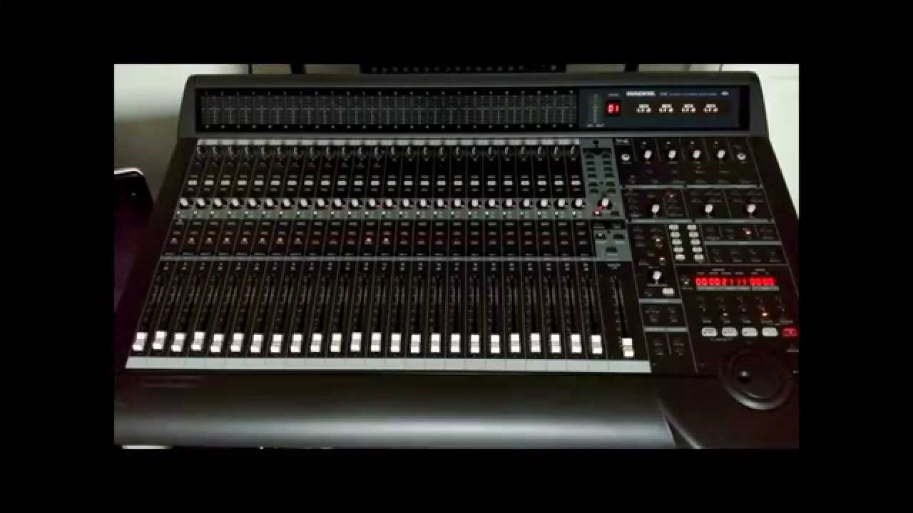 Mackie d8b mixing console flying faders