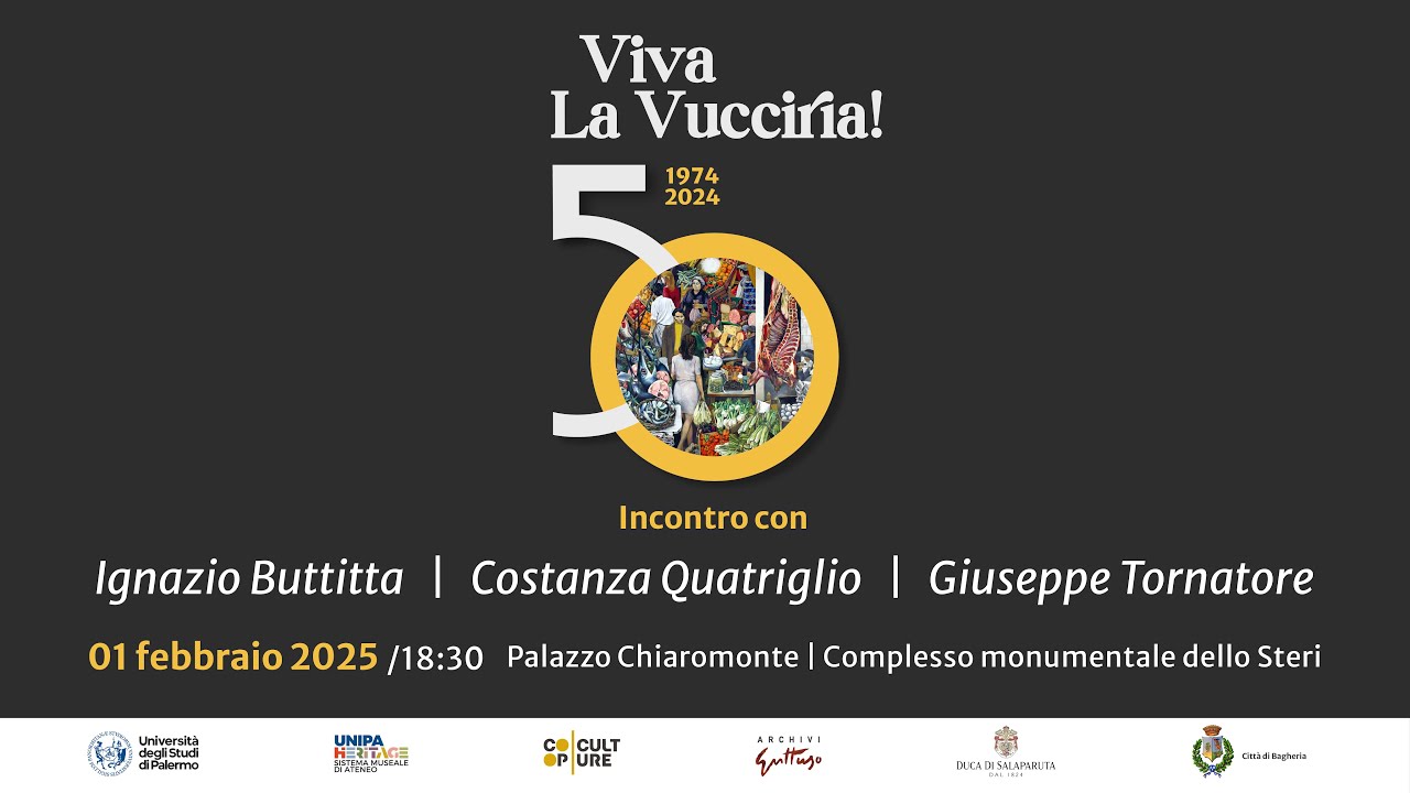 Viva La Vucciria! Incontro con Ignazio Buttitta, Costanza Quatriglio e Giuseppe Tornatore
