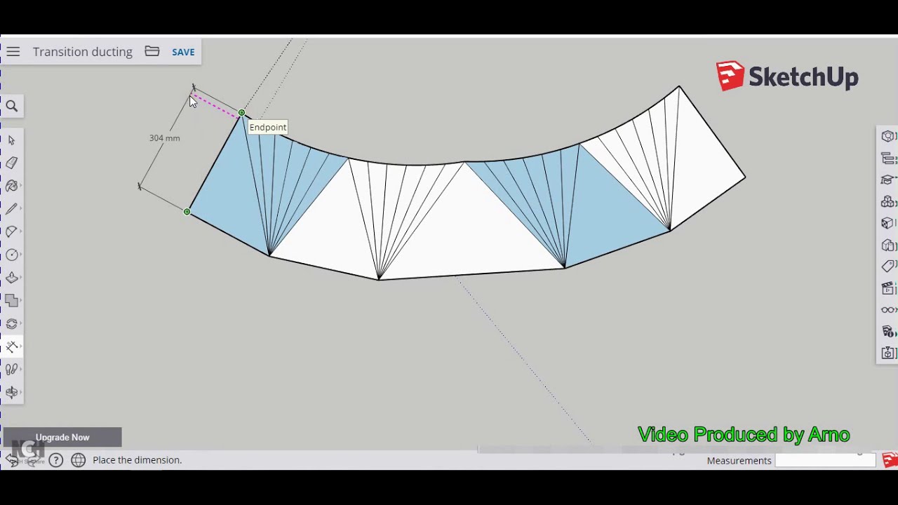 More Than Simplest Way Transition Ducting in Sketchup 1