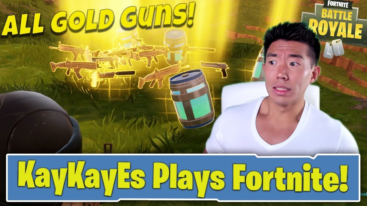 NEW GAME MODE! ALL GOLD GUNS! KAYKAYES PLAYS FORTNITE!