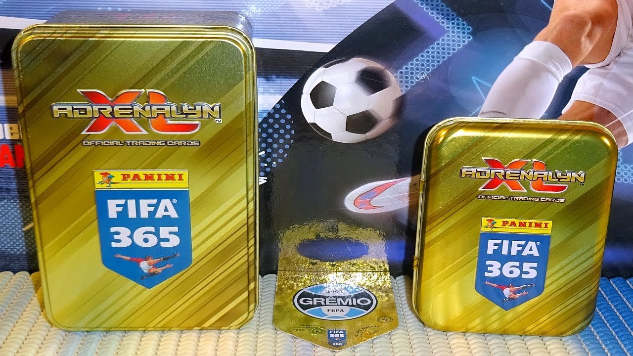 FIFA 365 2019 Big &  Mini Tin Box set 15 Boosters + LE Card from Panini