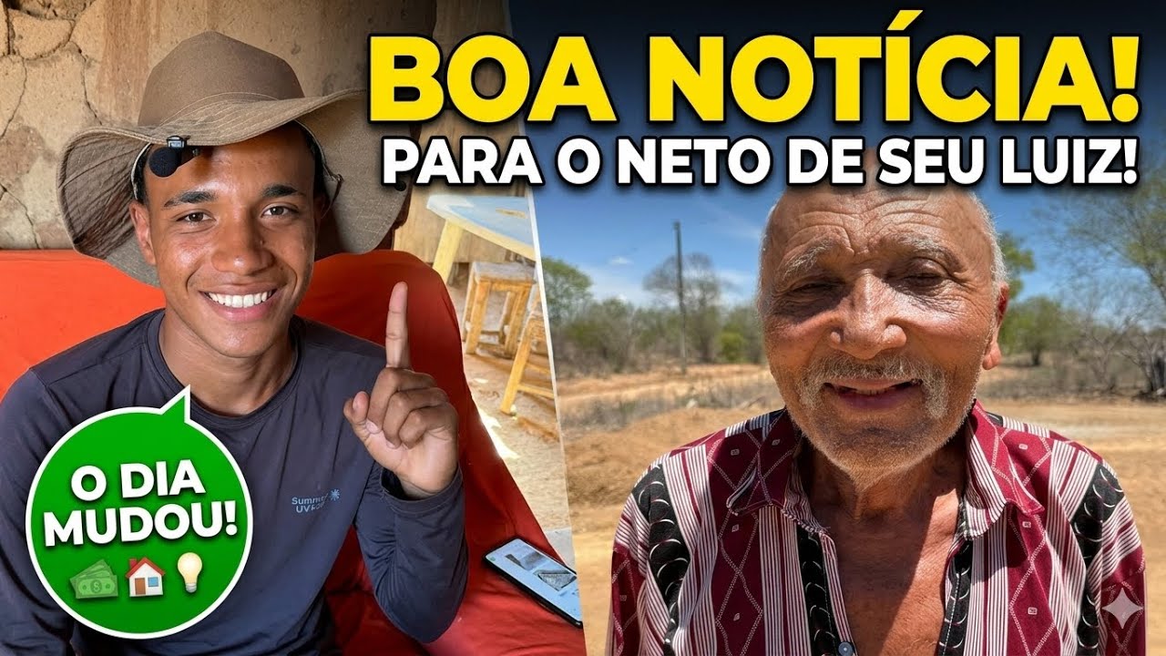 A Notícia que Mudou o Dia de Davi Neto de seu Luiz de 80 Anos