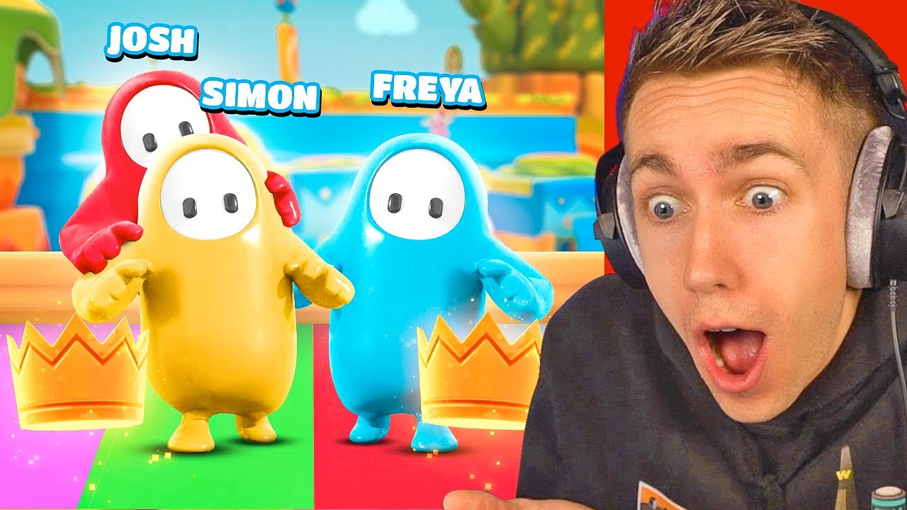 CARRYING JOSH & FREYA ON FALL GUYS!