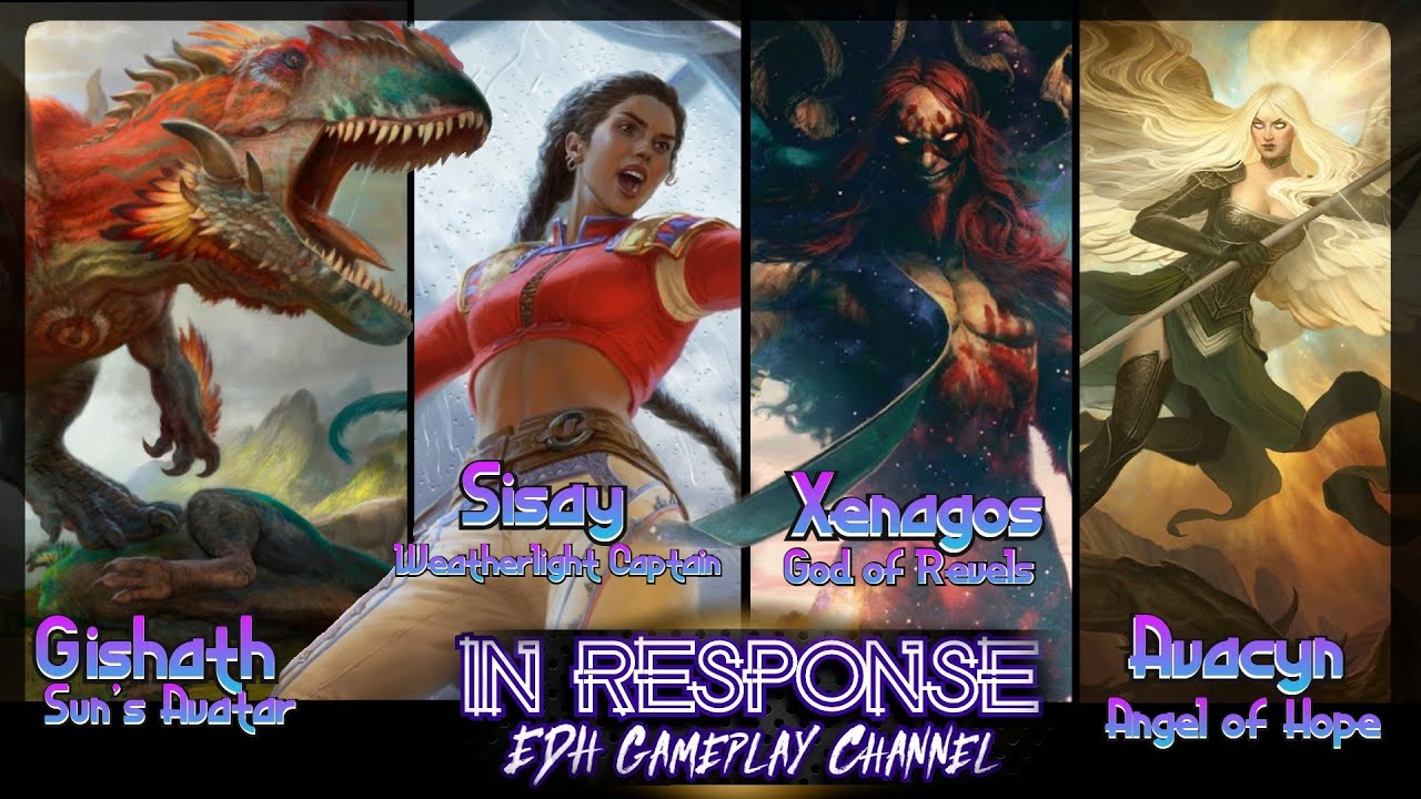 Gishath vs Sisay vs Xenagos vs Avacyn: EDH Gameplay