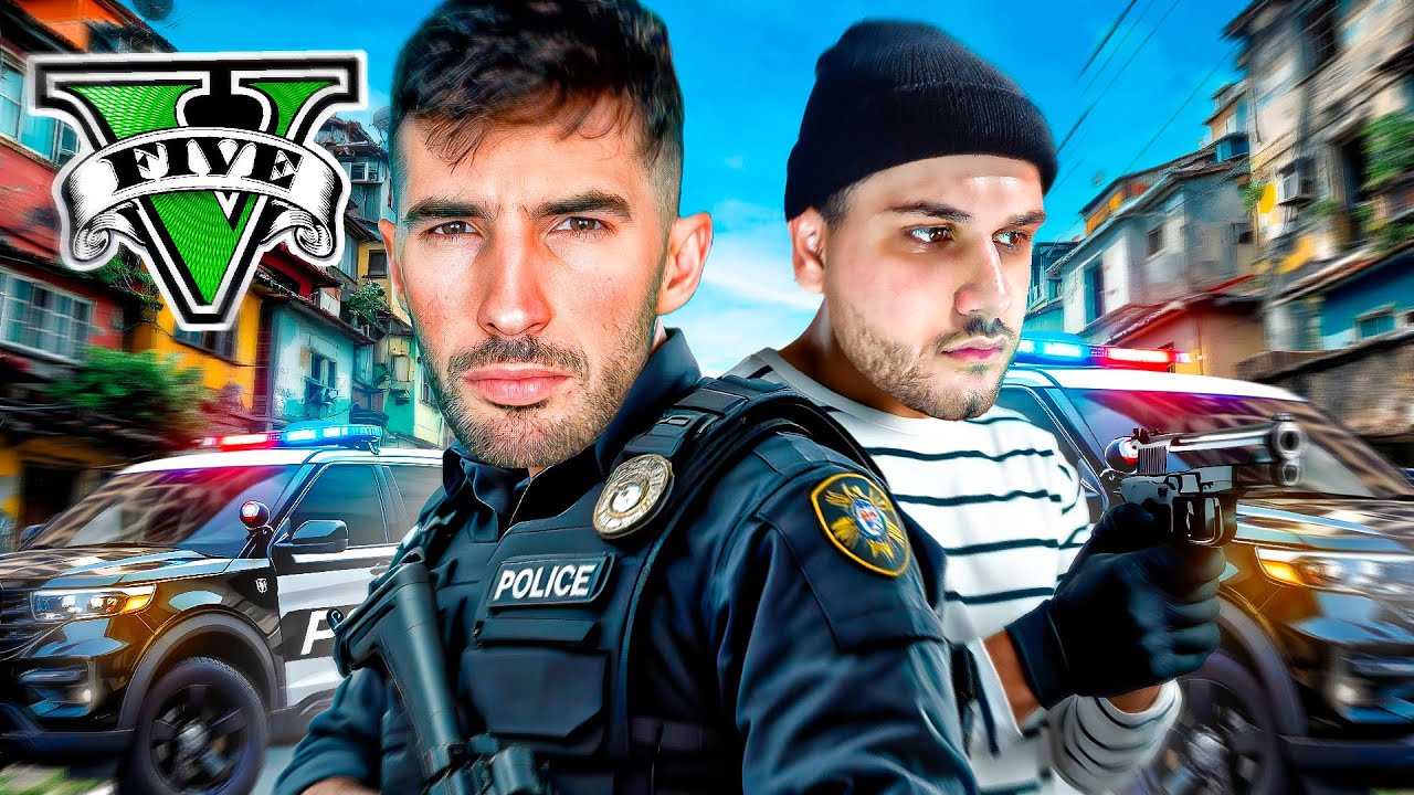¡POLICÍAS VS LADRONES! PERO MI COMPAÑERO ES DE NIVEL 1 GTA 5