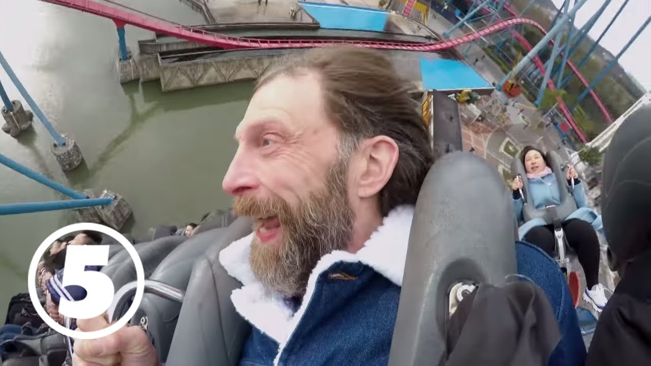 "Jag hade spya i halsen" Morgan & Ola-Conny testar Diving Coaster i Shanghai