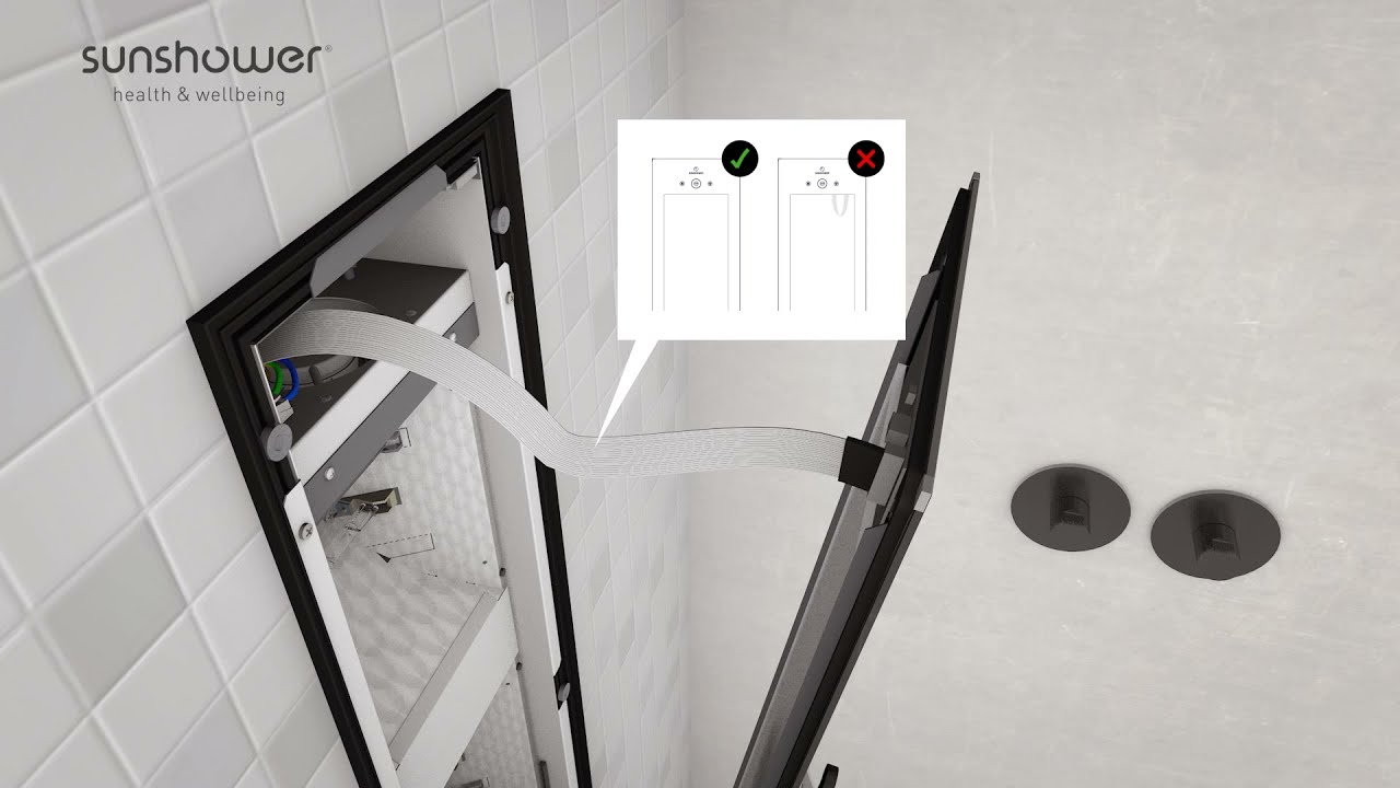 Sunshower Deluxe inbouw installatievideo | Rhodos Wellness