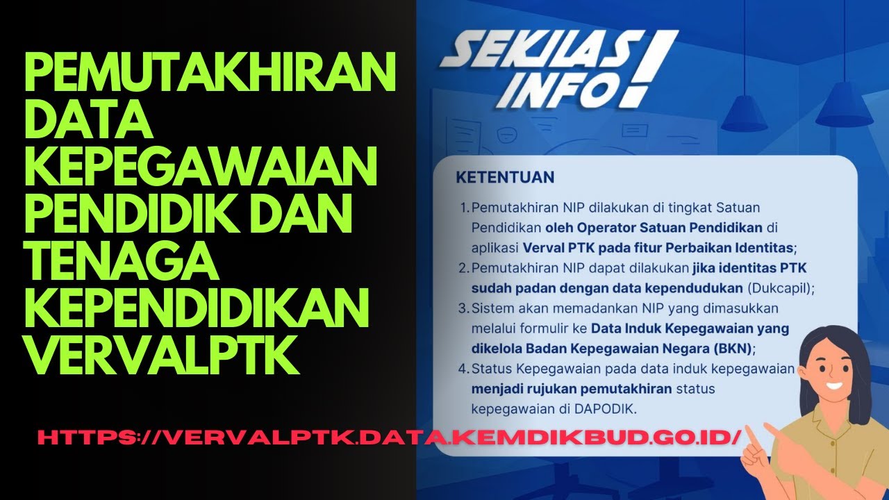 🔴PEMUTAKHIRAN STATUS KEPEGAWAIAN ASN GURU DAN TENDIK MELALUI VERVALPTK
