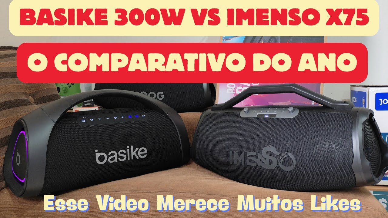 BASIKE BA RAD 300W VS IMENSO X75 (IMENSO X73 VS XDOBO WOW MAX) O COMPARATIVO DO ANO!