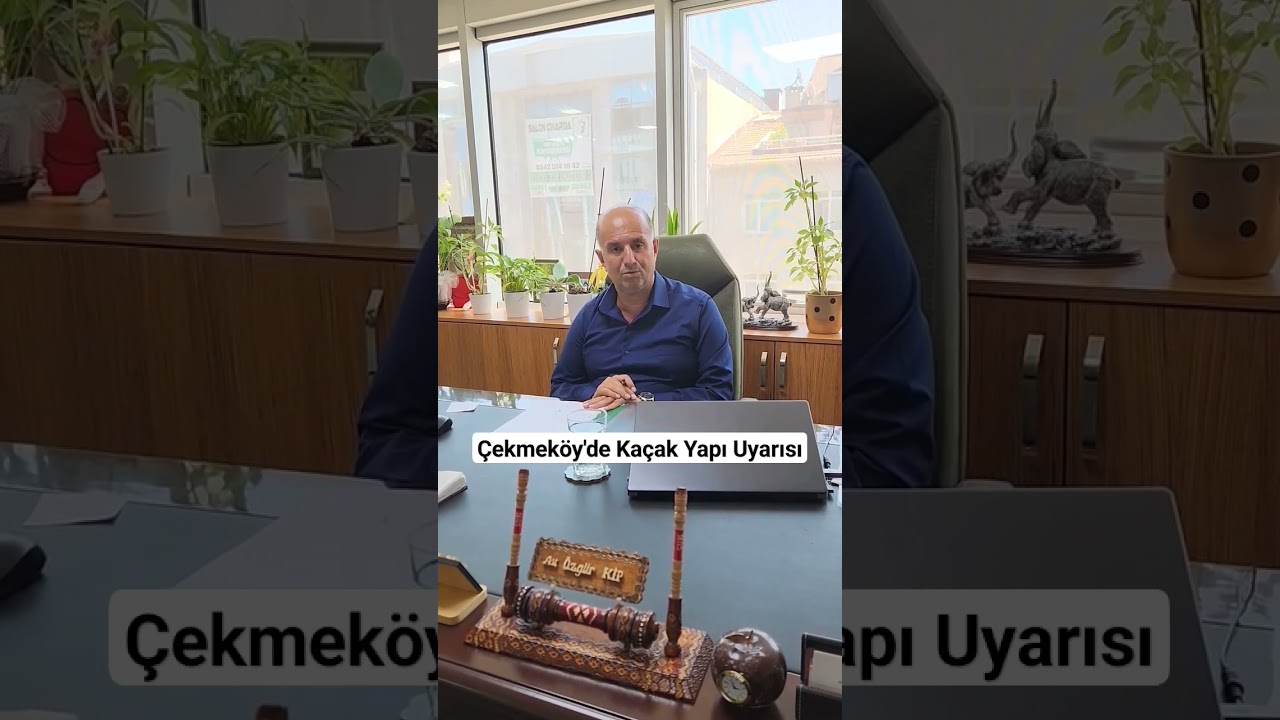 &Ccedil;ekmek&ouml;y'de Ka&ccedil;ak Yapı Uyarısı