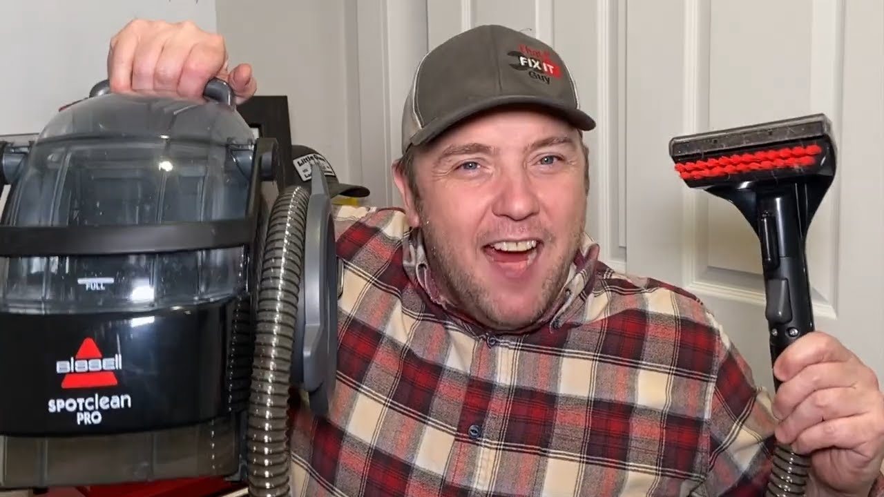Carpet Cleaner Down!  Bissell SpotClean Pro broken hose fix..like new repair!