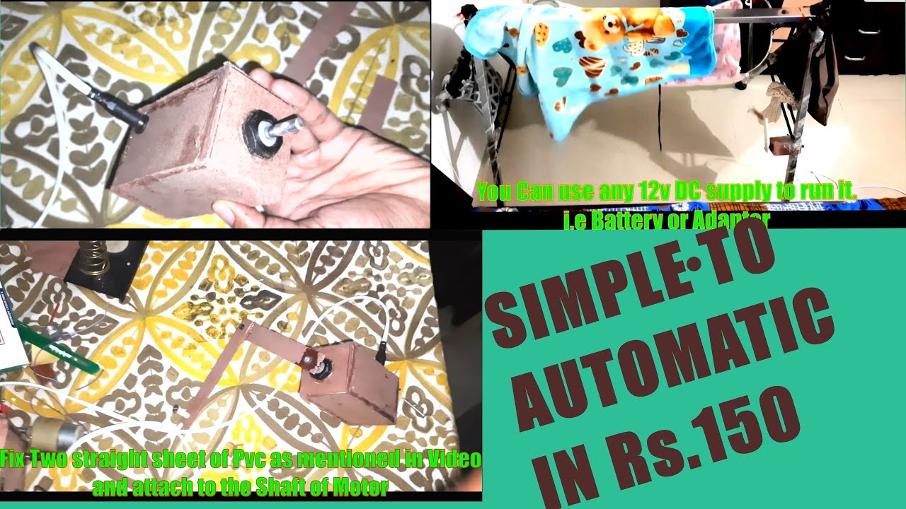 Convert Simple Steel Cradle to Fully Automatic with Speed Controller in Just Rs 150