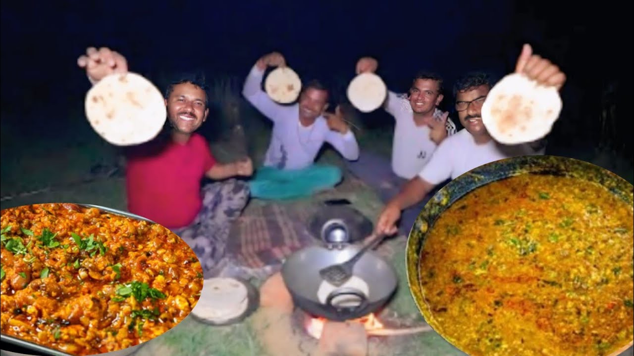শীতের রাতে জমিয়ে তরকা রান্না ও গরম গরম রুটি ভাজা জমিয়ে খাওয়াদাওয়া | Winter Cooking And Camping  