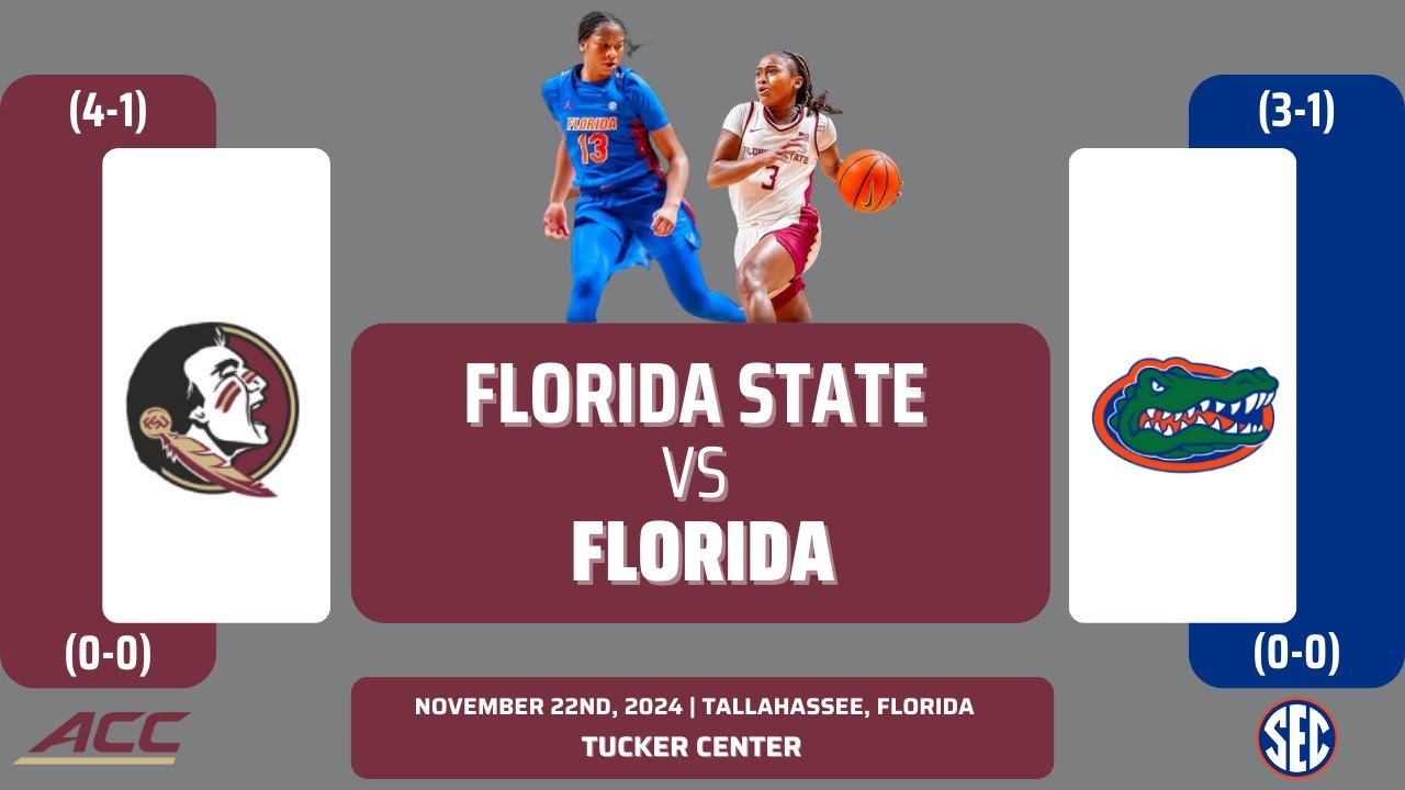 Florida State vs Florida | NCAA Women's Basketball | 11.22.24