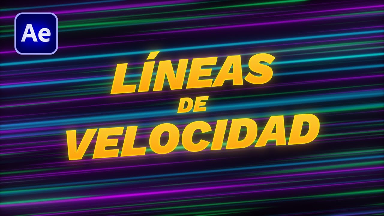 🚀 Animar LÍNEAS de VELOCIDAD en After Effects