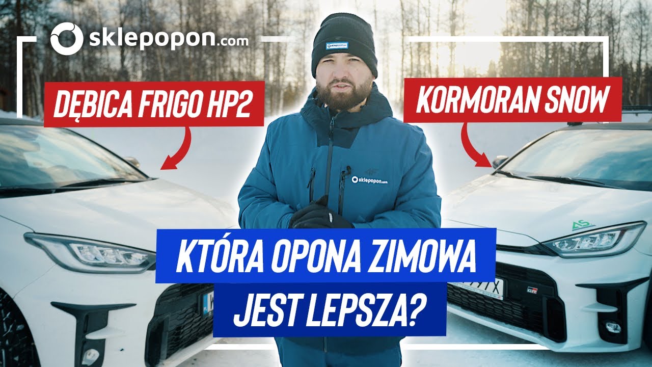 Dębica Frigo HP2 vs Kormoran Snow TEST NA ŚNIEGU budżetowych opon zimowych