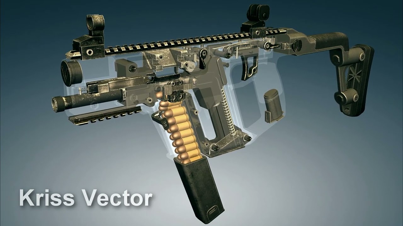 Kriss Vector .45 ACP  How it works | 3dGun