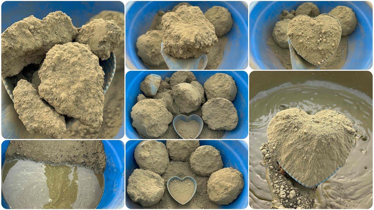 Pure Mud (Dry crumbling) (water pouring) (long pasteply) mix video 