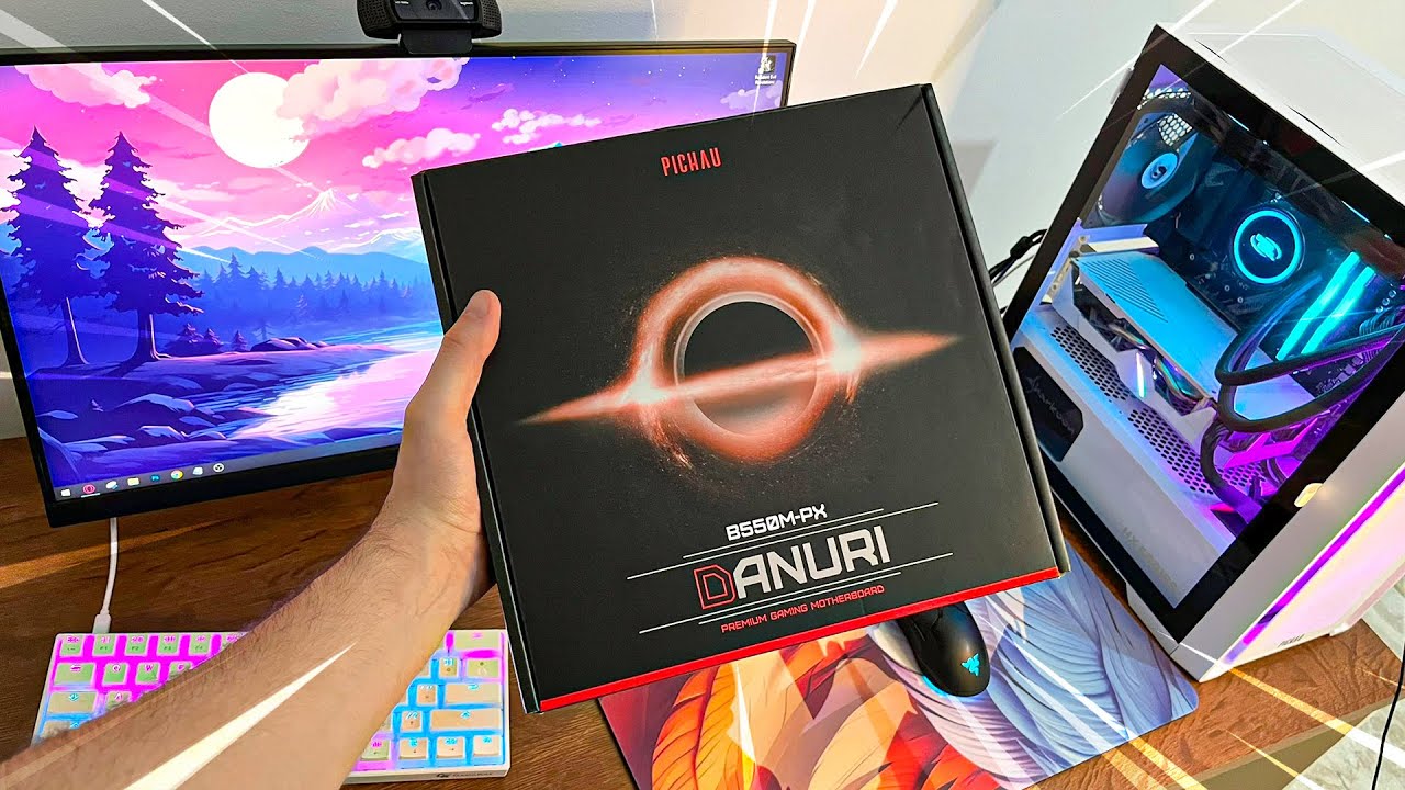 TESTEI A PLACA MÃE PICHAU DANURI B550M-PX (Suporta Ryzen 7 5800X3D)