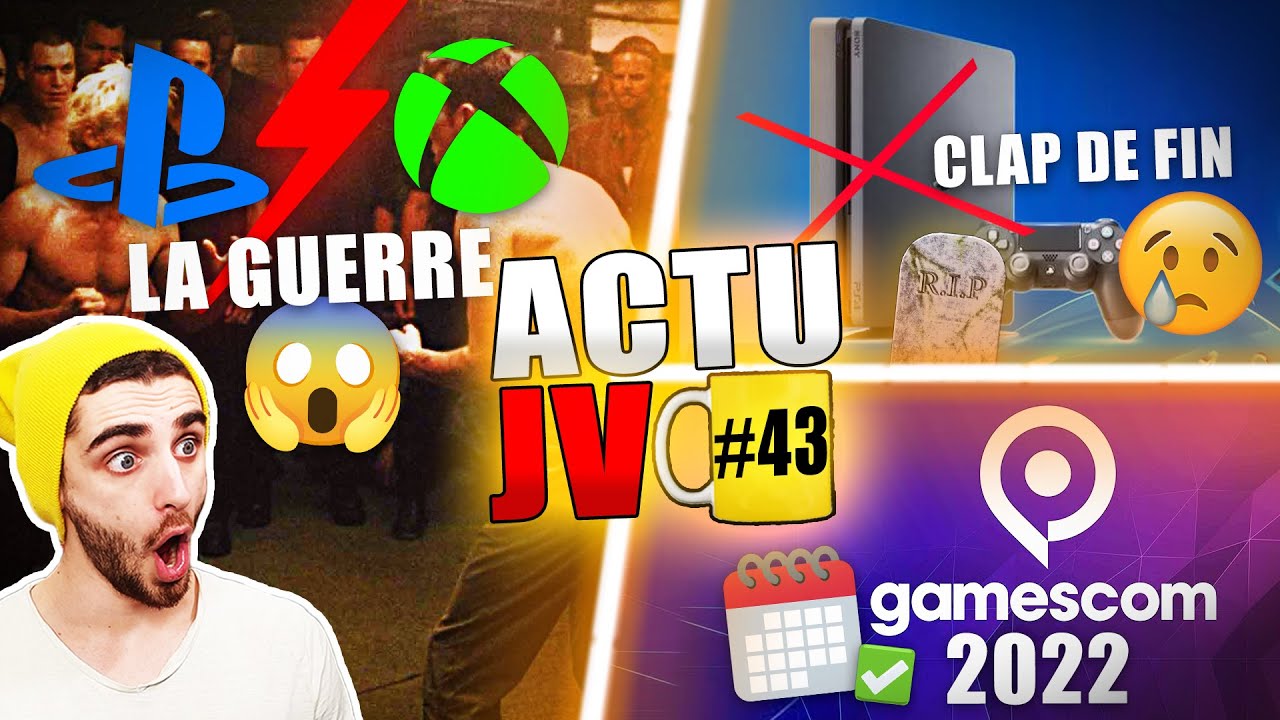 Playstation VS Xbox : la GUERRE EST DÉCLARÉ !💥 La PS4 c'est fini 😥Gamescom 2022 : Date ! ACTUJV#43☕🔥