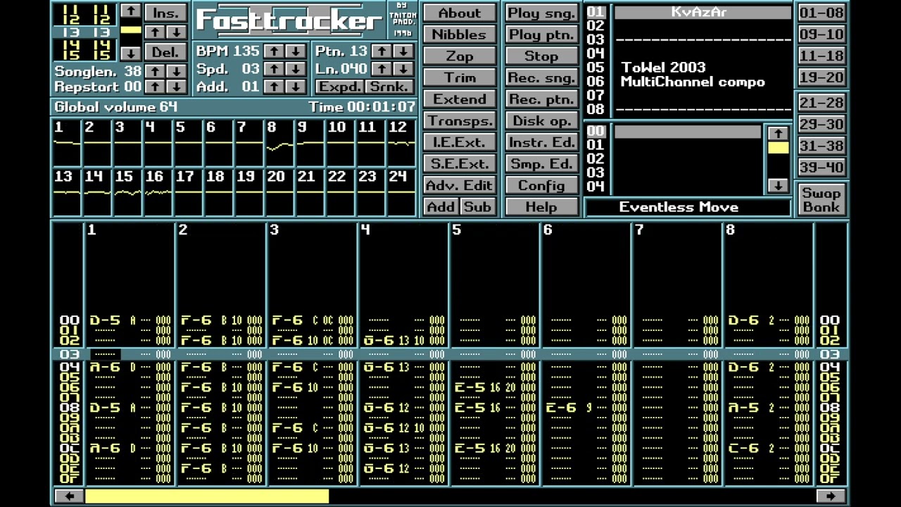 Eventless Move by Kvazar (FastTracker 2)