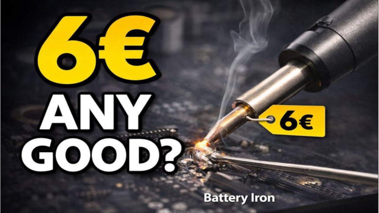 Battery operated soldering iron for 6€