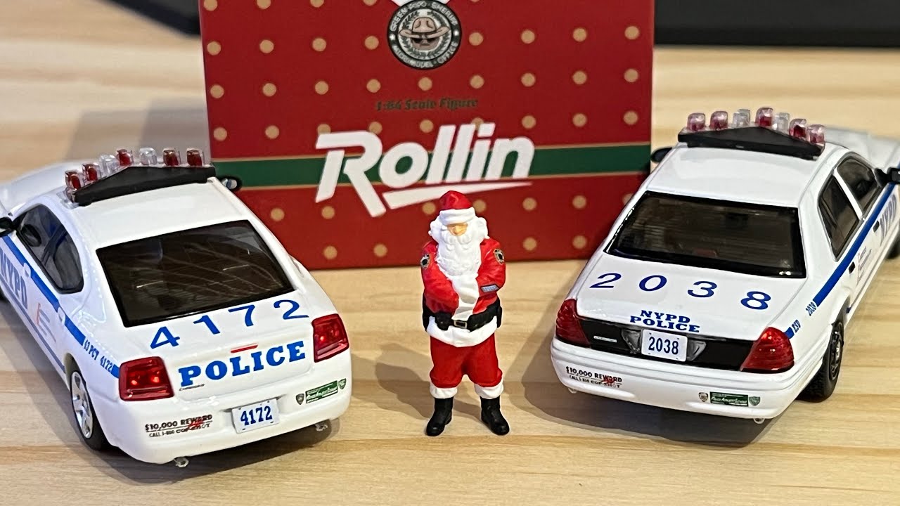 Фигурка Санта-Клауса, шерифа полиции Нью-Йорка, в масштабе 1/64, эксклюзивная модель.