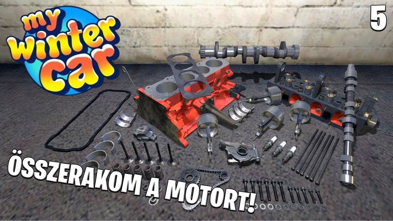 My Winter Car LIVE #5 -  ÖSSZERAKJUK A MOTORT! 🔧🔥 (Már ami megvan belőle)