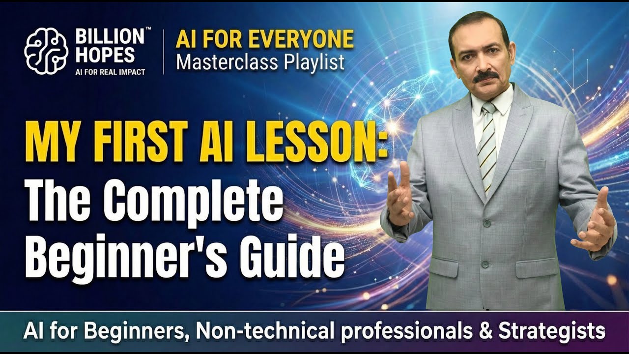AI Explained for Beginners (Step-By-Step) | AI Masterclass for Non-Technical Professionals (1/7)