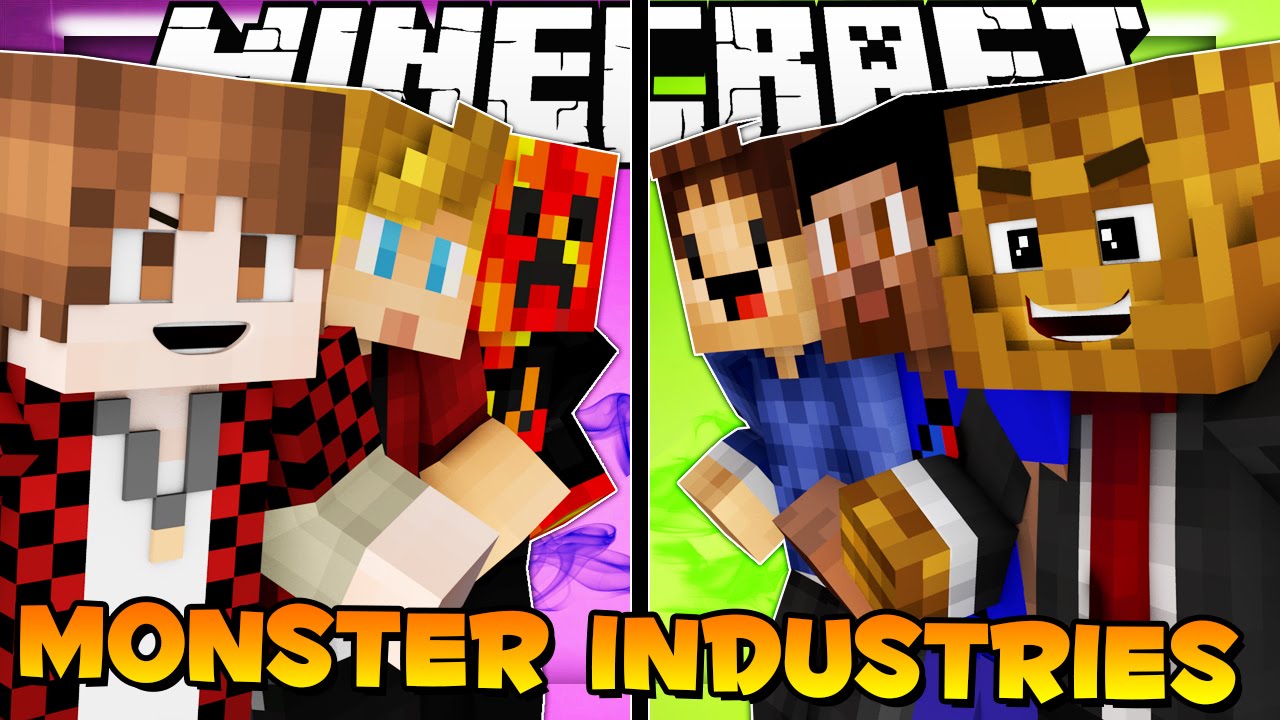 THE PACK SHOWDOWN Minecraft Monster Industries w/ Vikkstar123, Woofless & JeromeASF