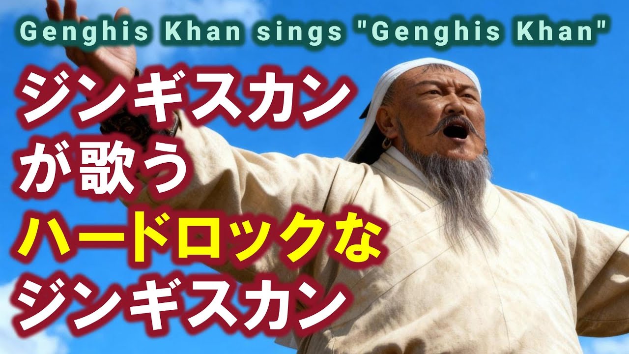 【AI】ジンギスカンが歌うハードロックなジンギスカン／Genghis Khan sings 